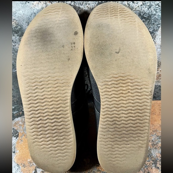 TOMS Shoes Mens Size 8.5 Gray Faded Denim Canvas Lace Up Dress/Casual Oxfords - Picture 9 of 9